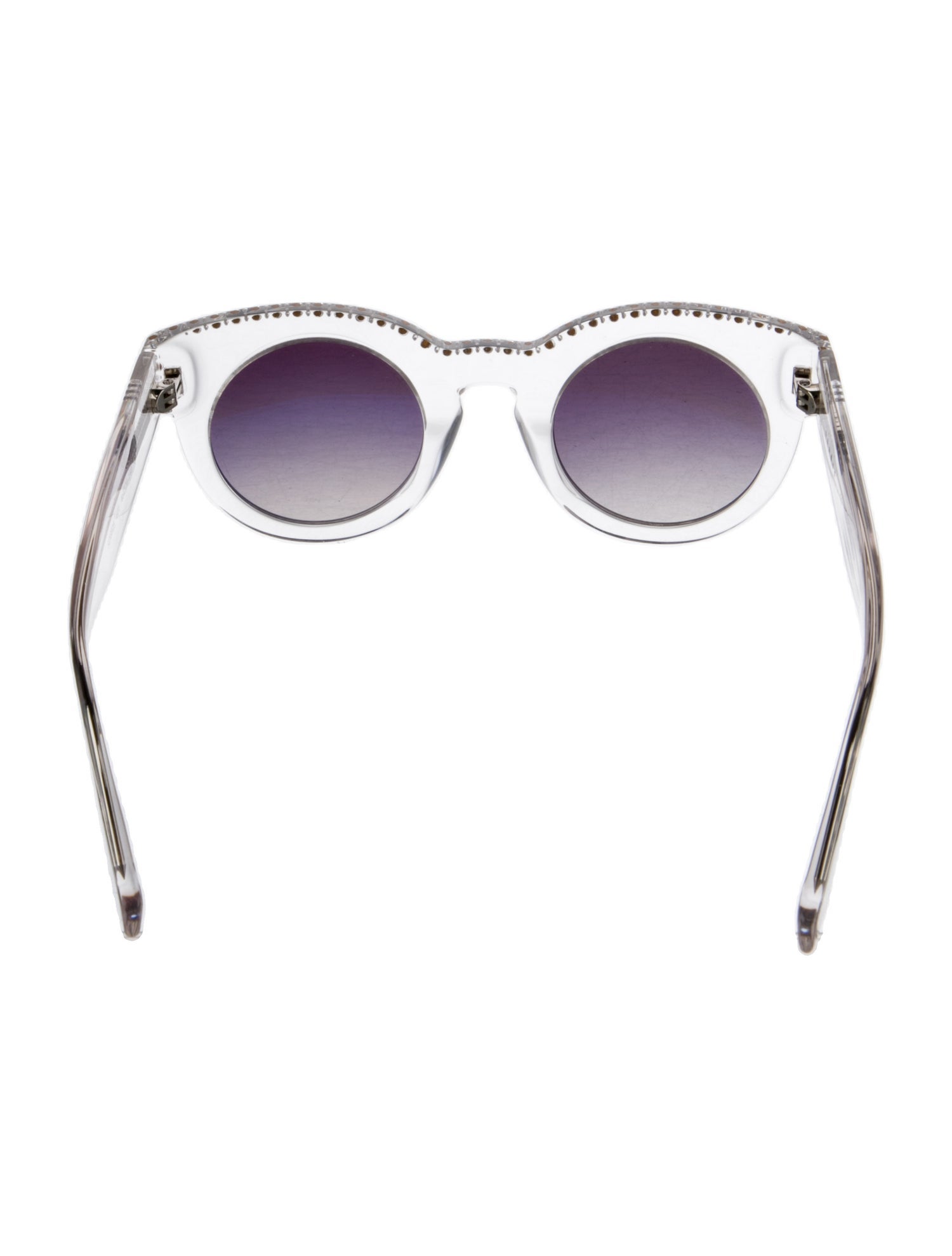 Sandro Round Gradient Sunglasses