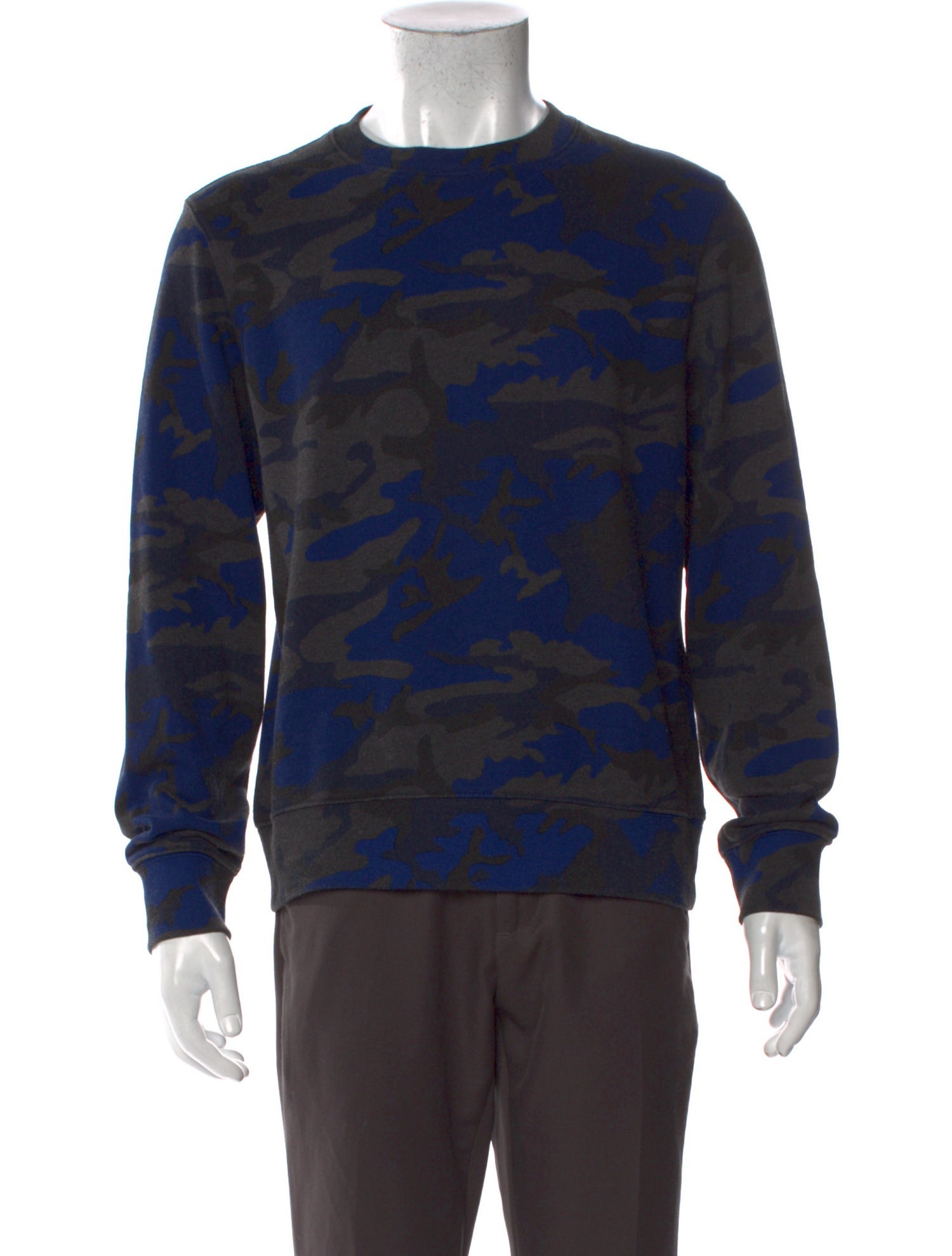 Sandro Camouflage Print Crew Neck Sweatshirt