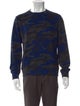 Sandro Camouflage Print Crew Neck Sweatshirt