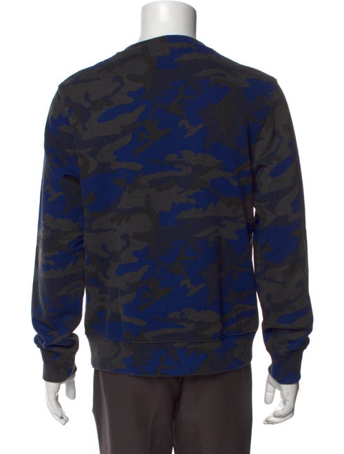 Sandro Camouflage Print Crew Neck Sweatshirt