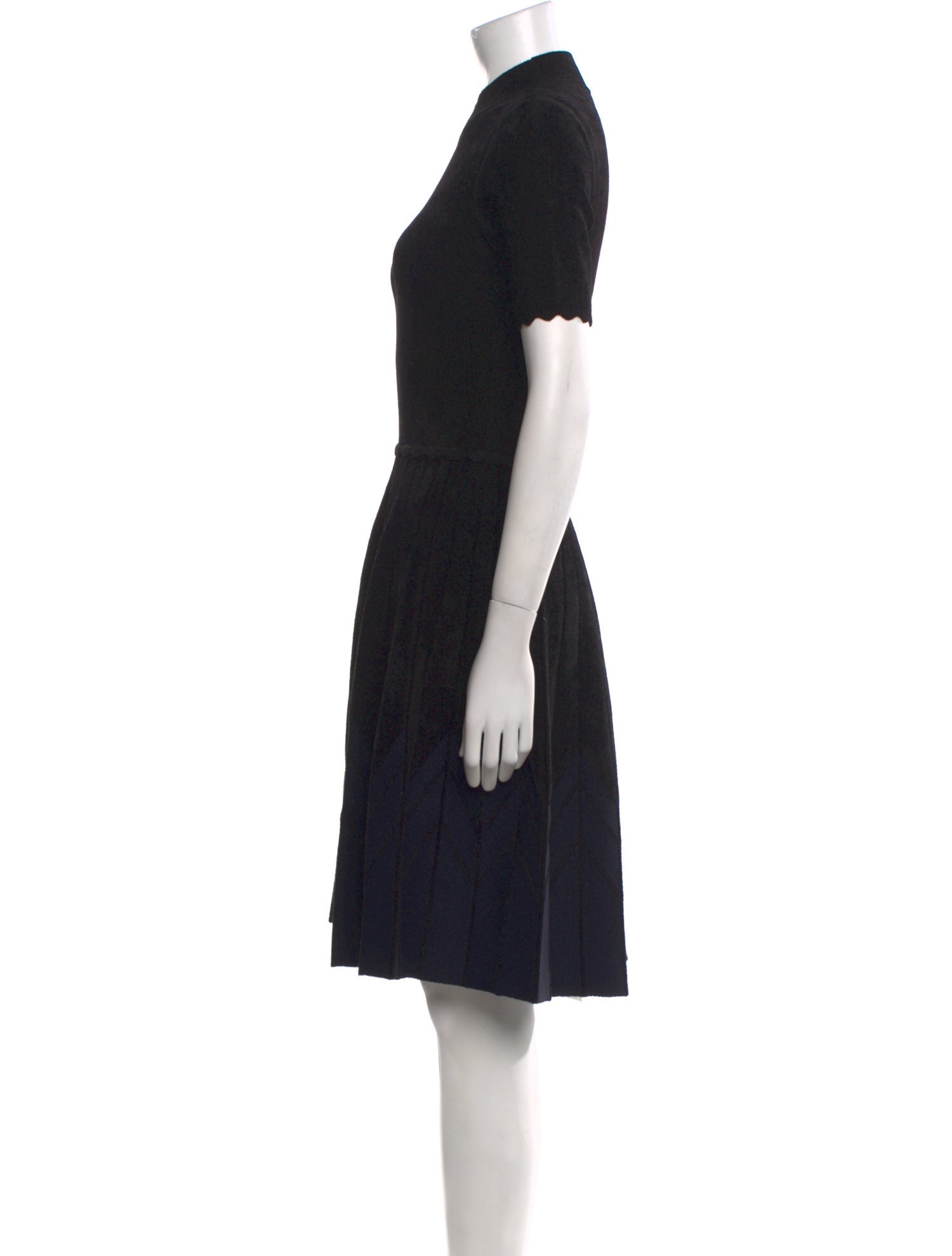 Sandro Mock Neck Knee-Length Dress