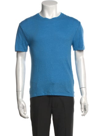 Sandro Linen Crew Neck T-Shirt
