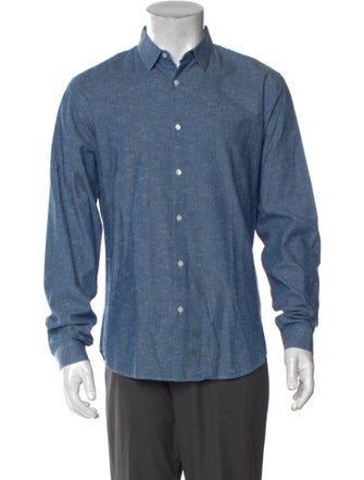 Sandro Long Sleeve Denim Shirt