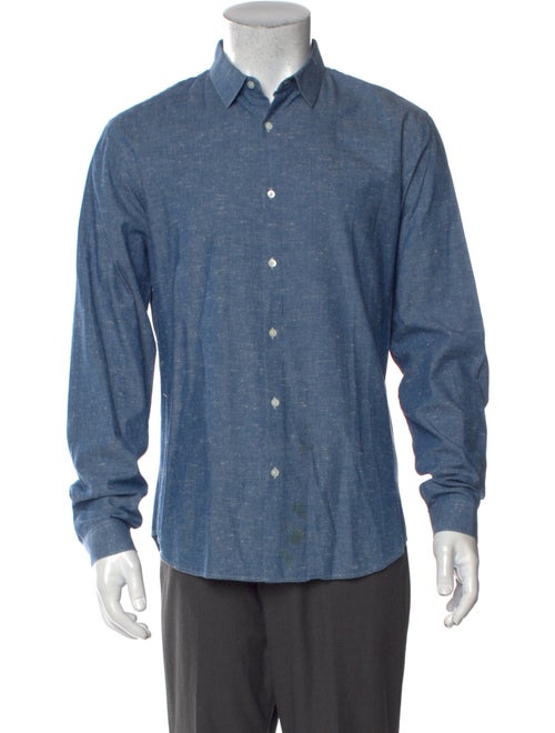 Sandro Long Sleeve Denim Shirt