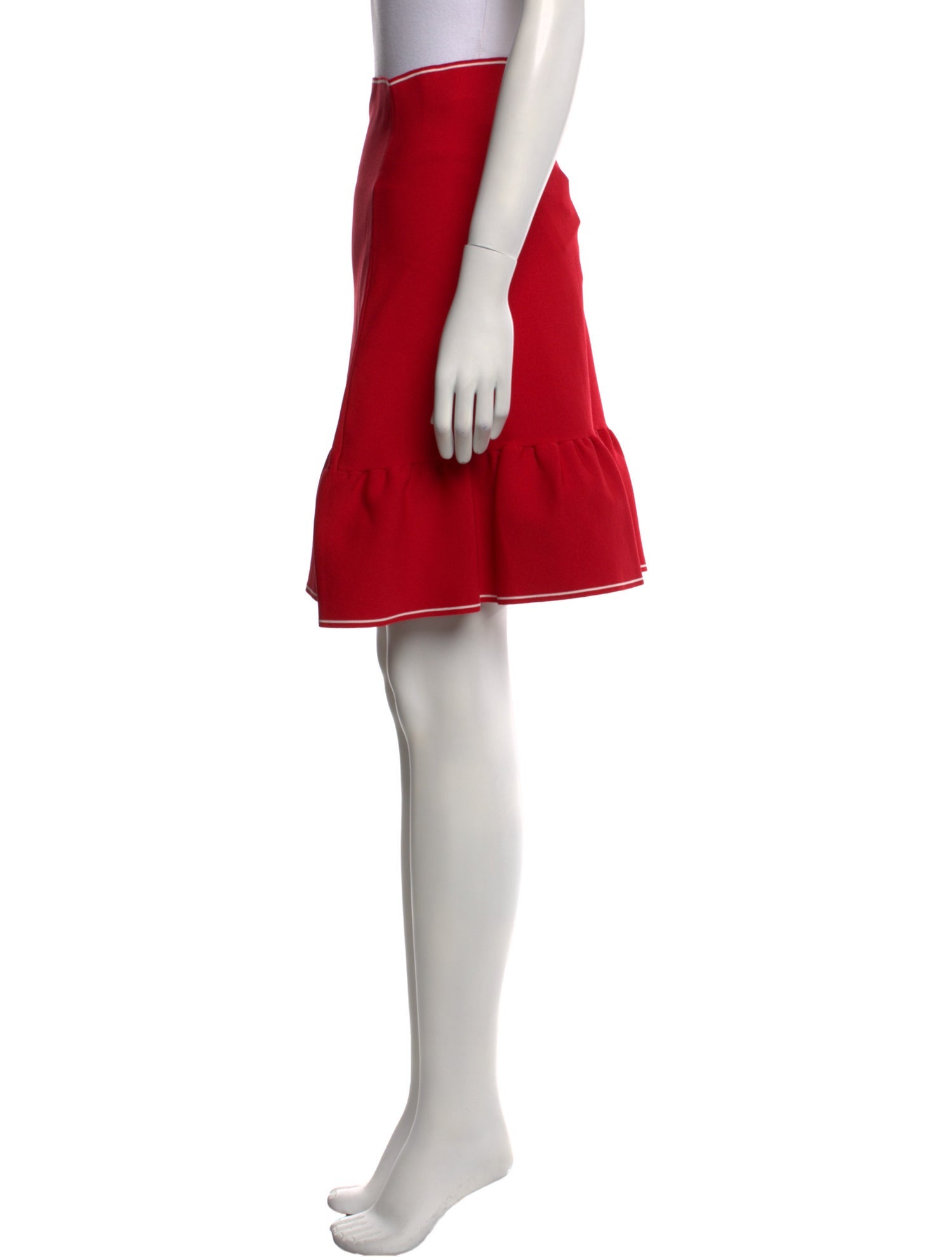 Sandro Ruffle Embellishment Knee-Length Skirt