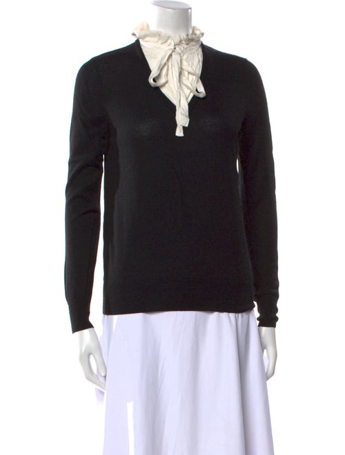 Sandro Mock Neck Long Sleeve Sweatshirt