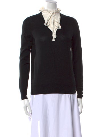 Sandro Tops Mock Neck Long Sleeve Sweatshirt S