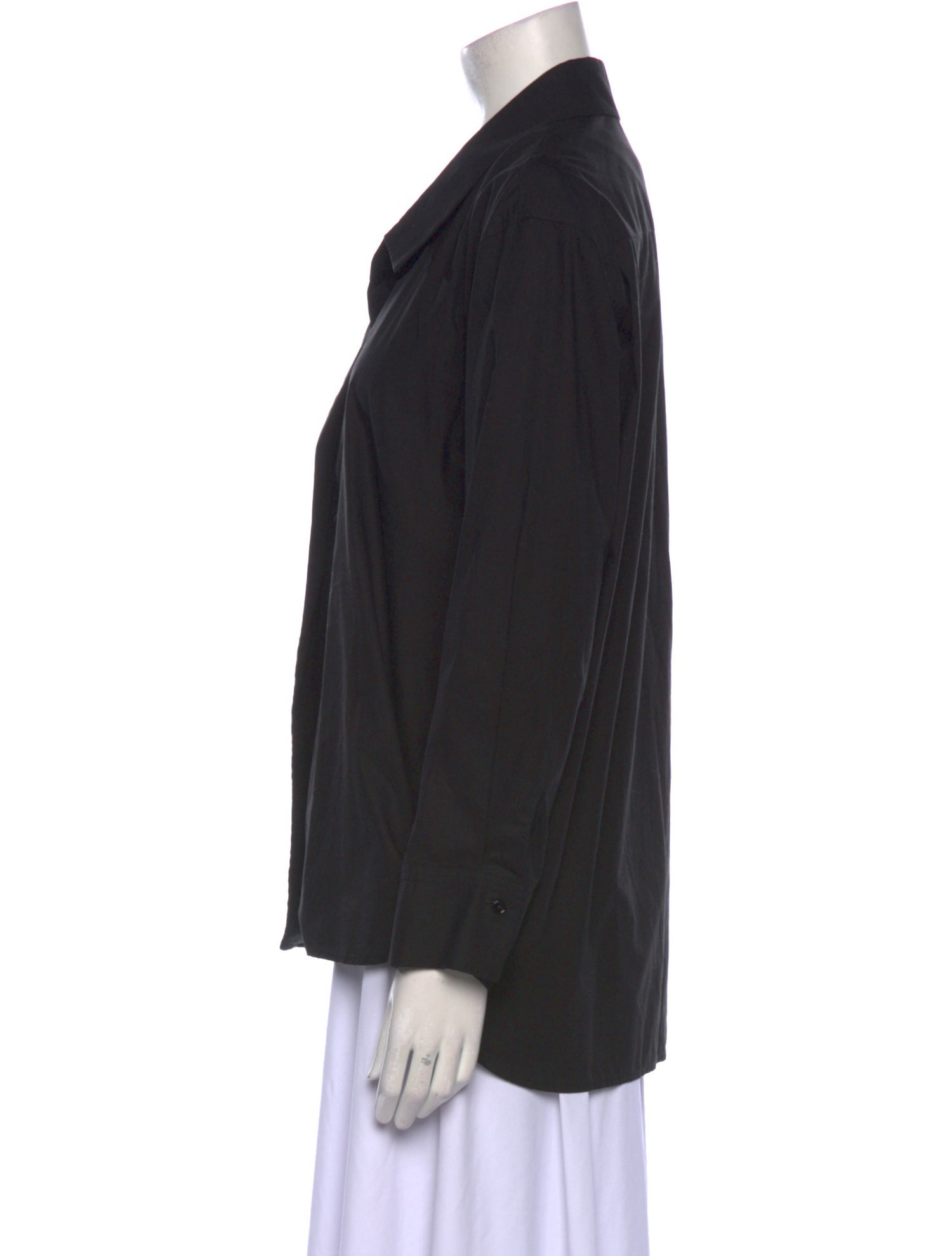 Sandro Long Sleeve Button-Up Top