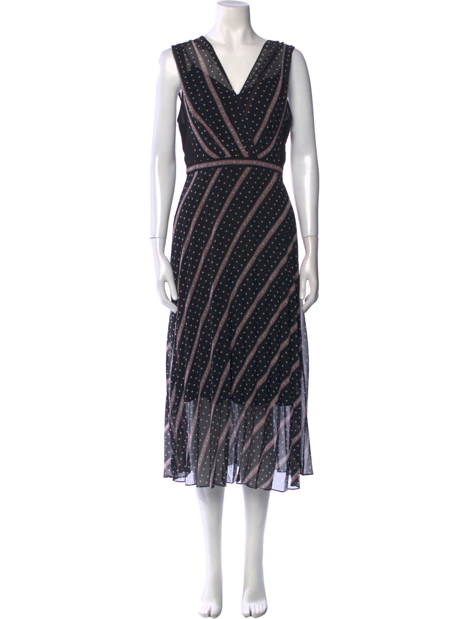 Sandro Striped Long Dress
