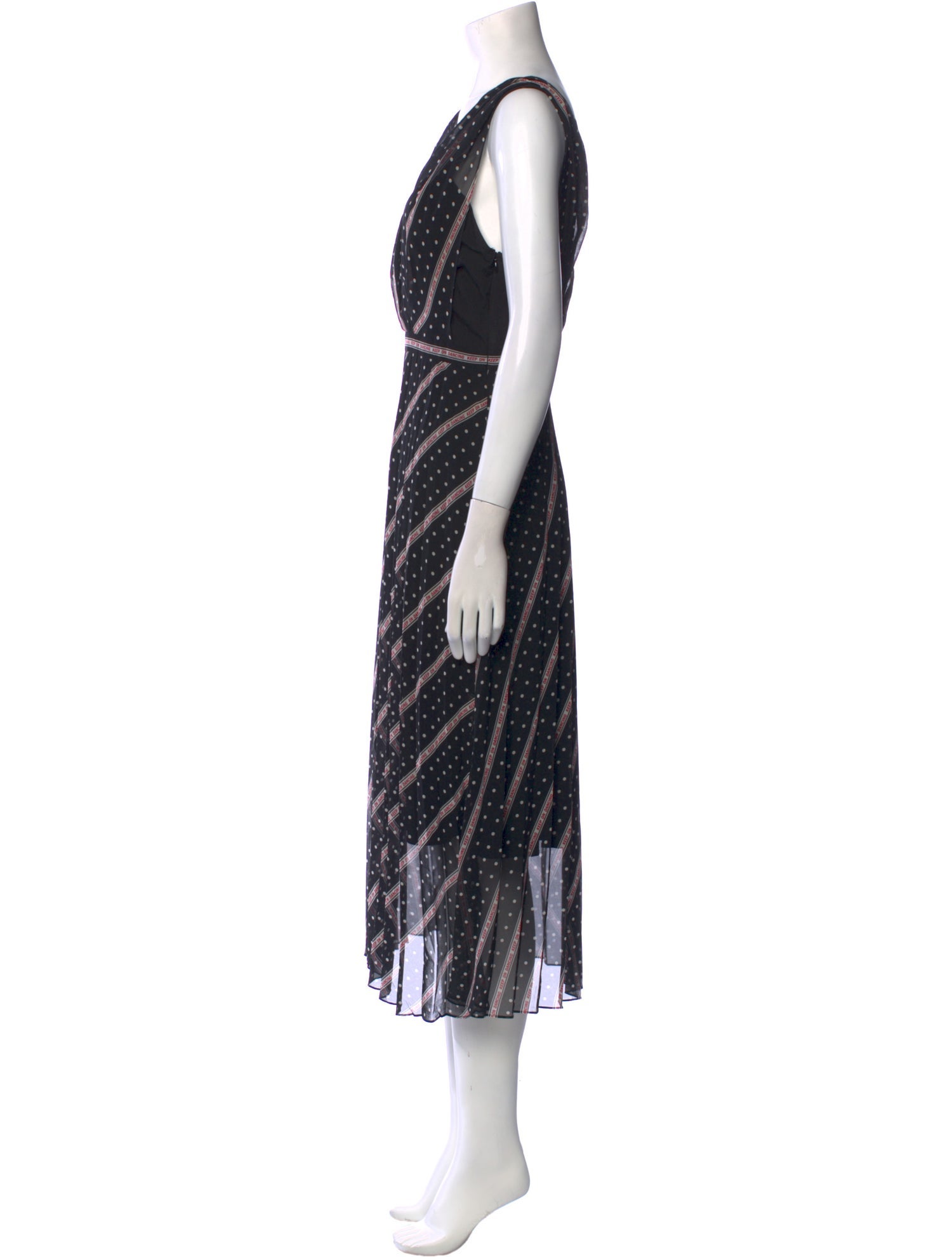 Sandro Striped Long Dress