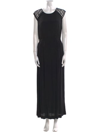 Sandro Crew Neck Long Dress