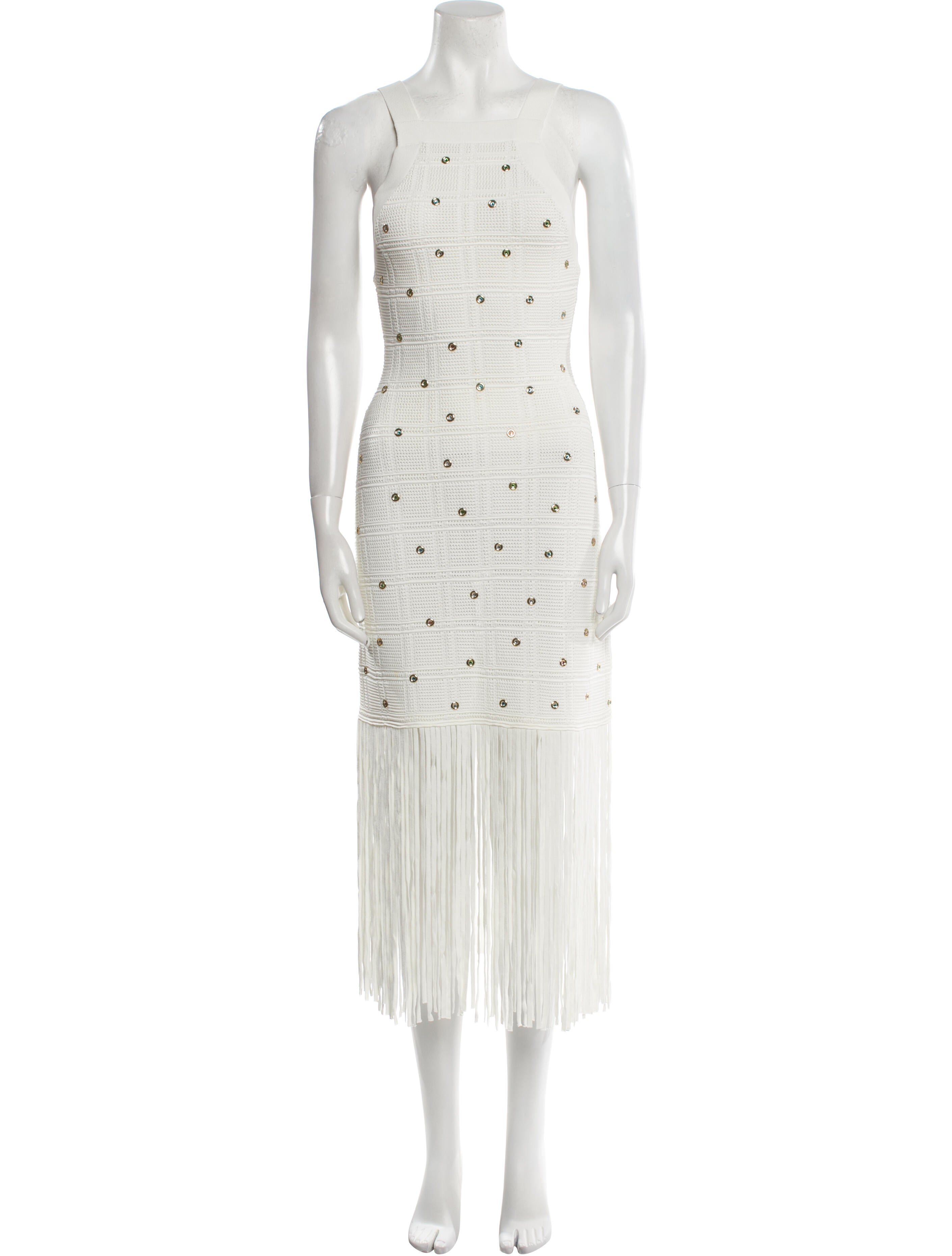 Sandro Square Neckline Long Dress