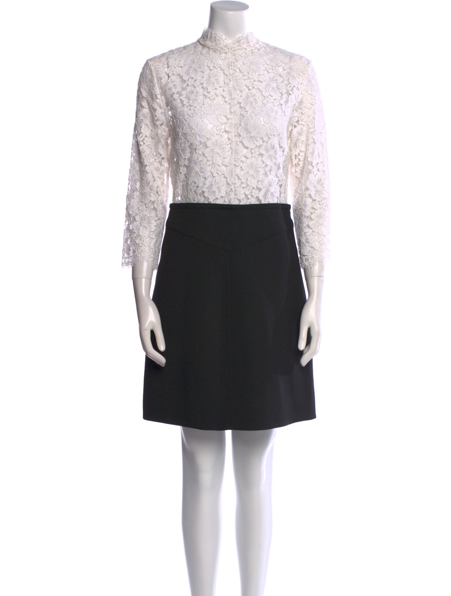 Sandro Lace Pattern Mini Dress