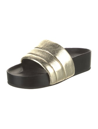 Sandro Leather Slides