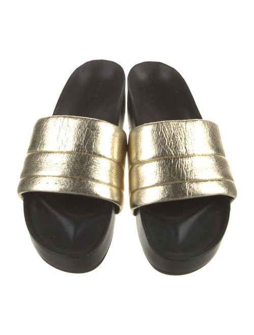 Sandro Leather Slides