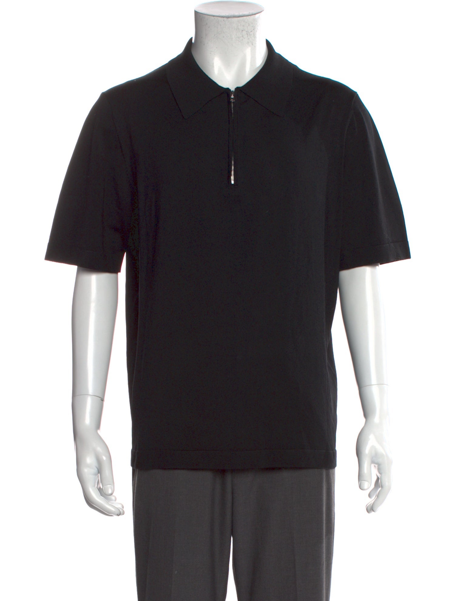 Sandro Collar Short Sleeve Polo Shirt