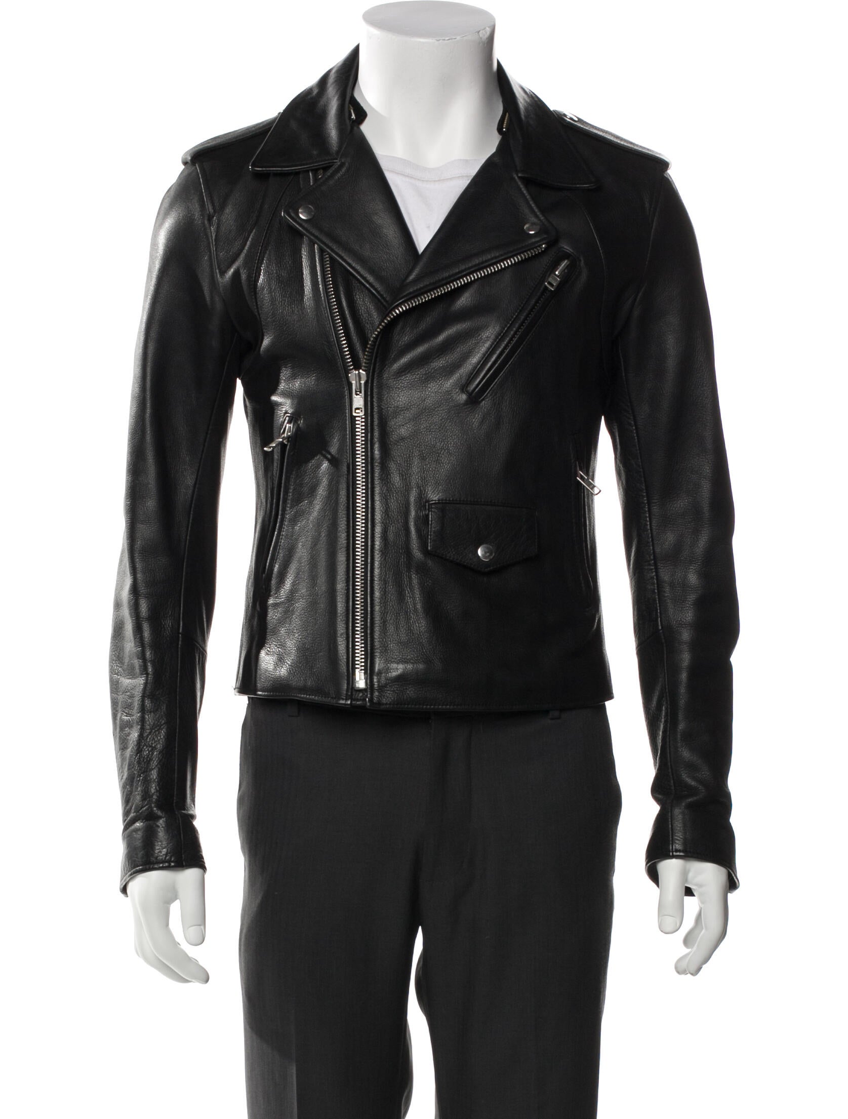 Sandro Calfskin Moto Jacket