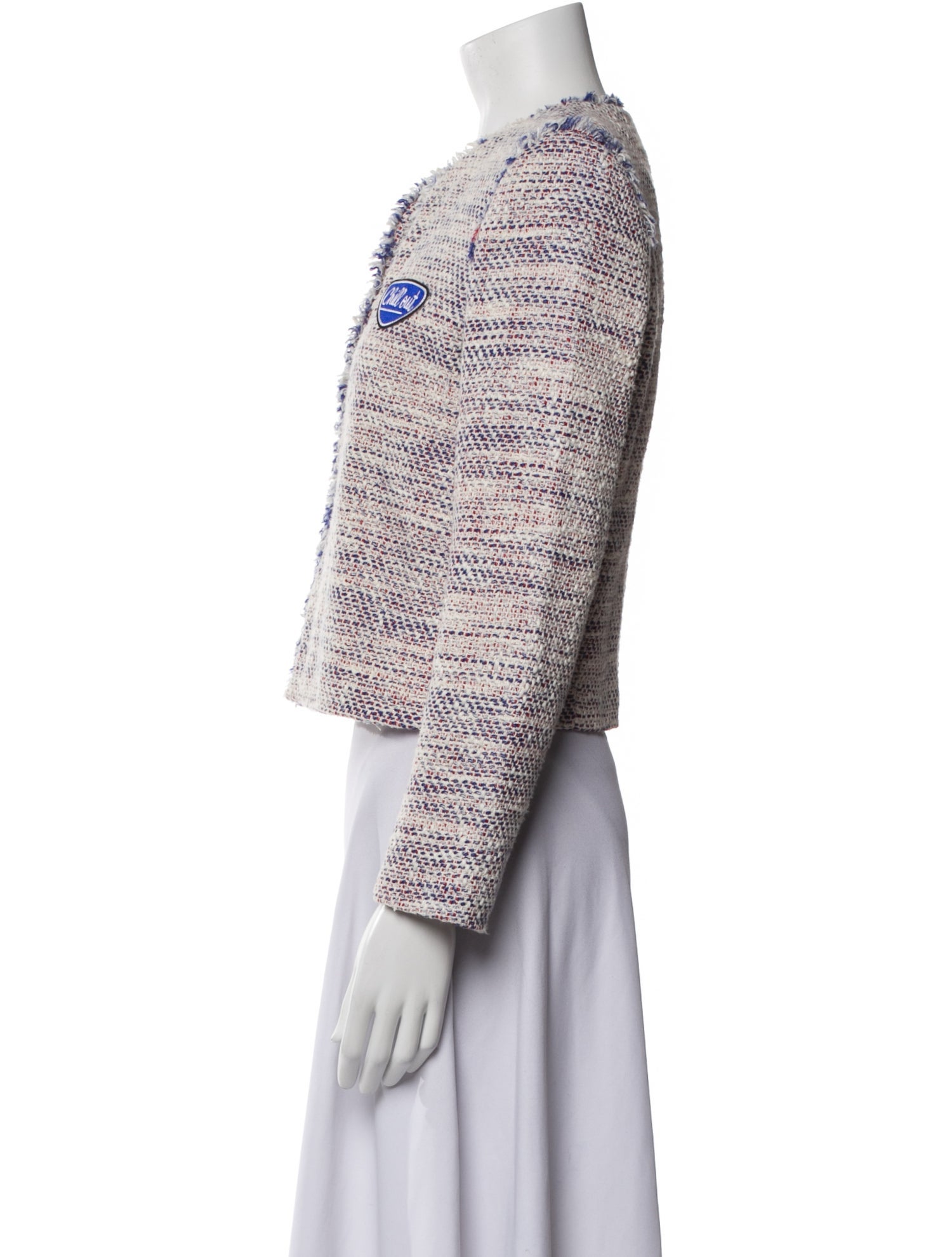 Sandro Tweed Pattern Jacket