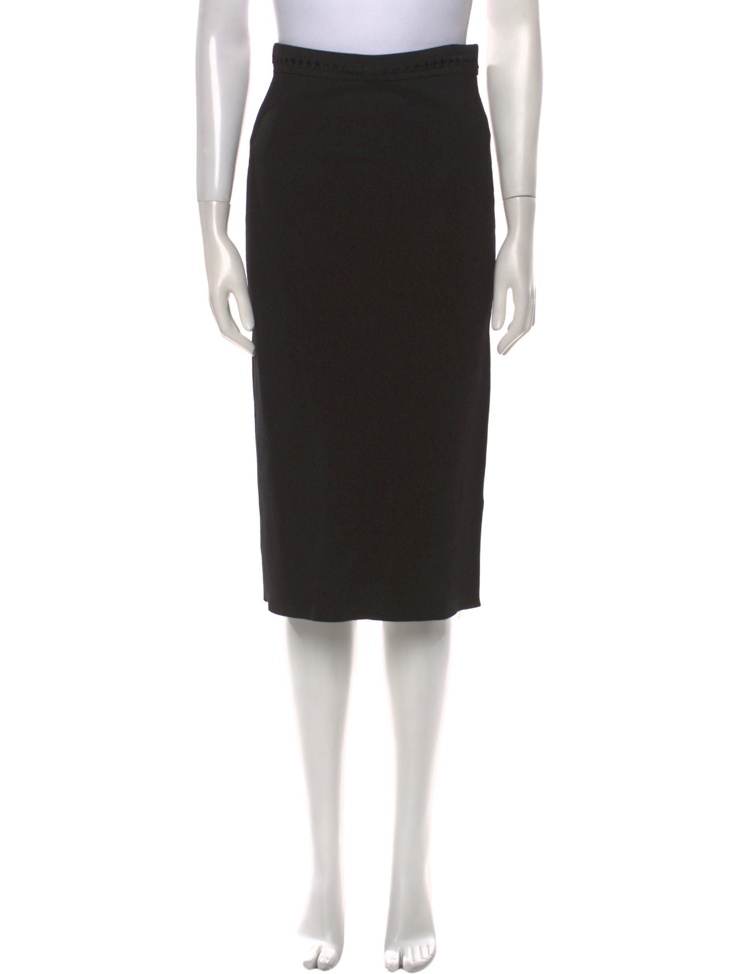 Sandro Embroidered Accent Knee-Length Skirt