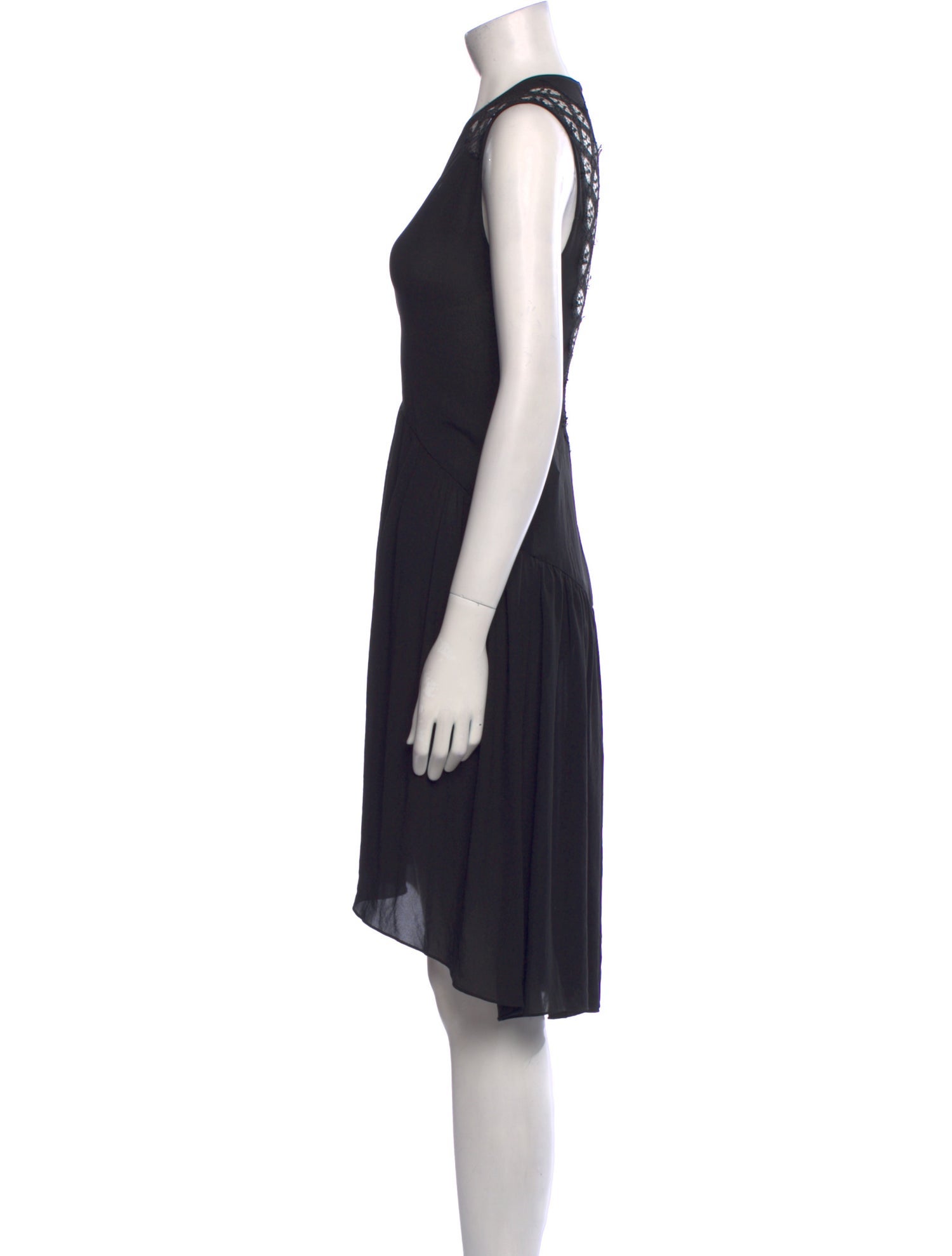 Sandro V-Neck Knee-Length Dress