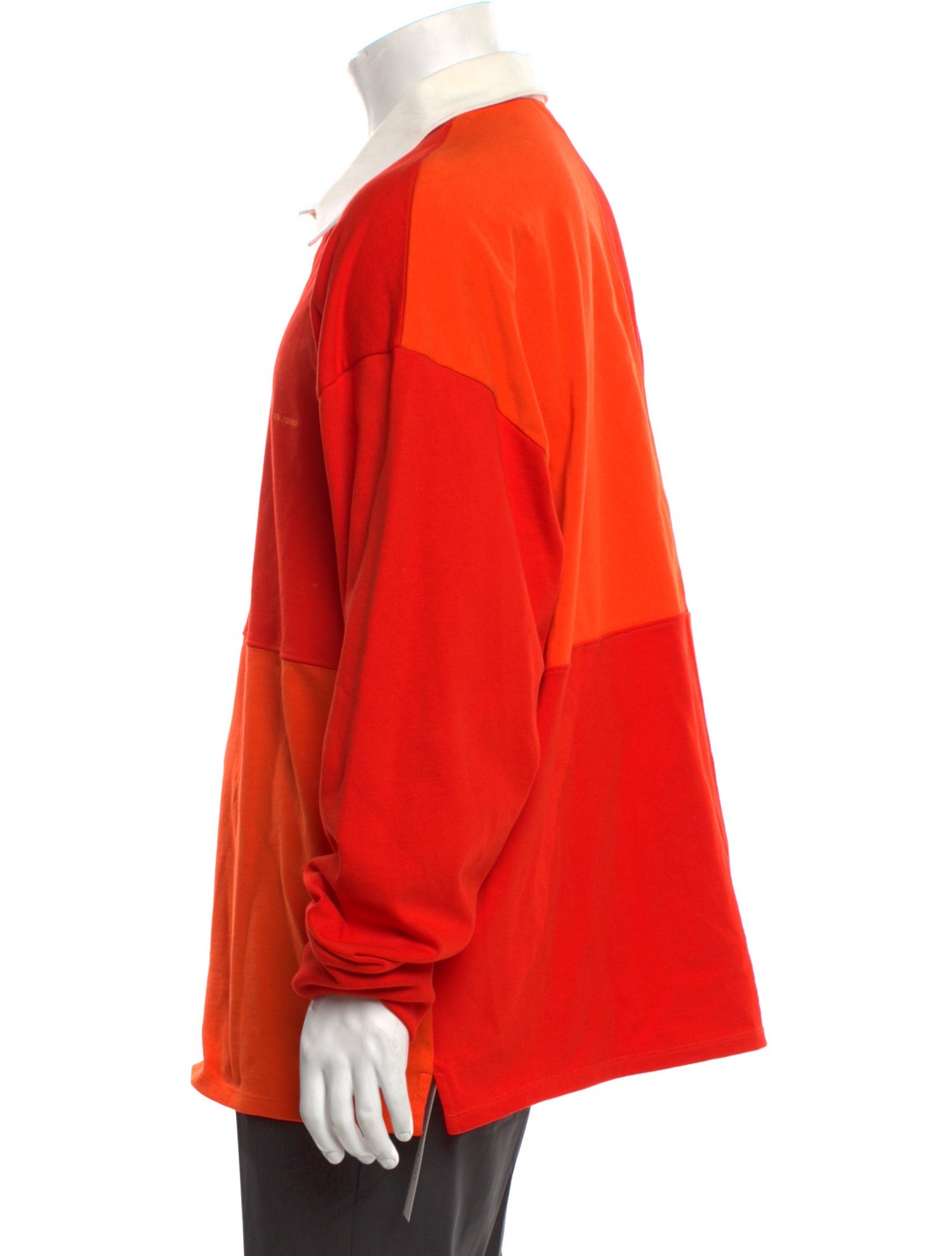 Sandro Collar Long Sleeve Polo Shirt