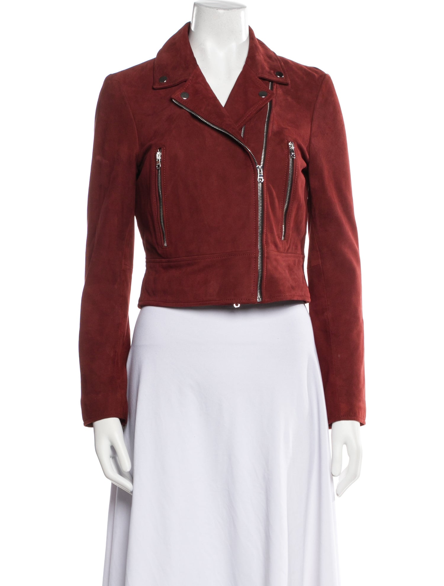 Sandro Leather Biker Jacket