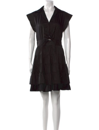 Sandro V-Neck Mini Dress