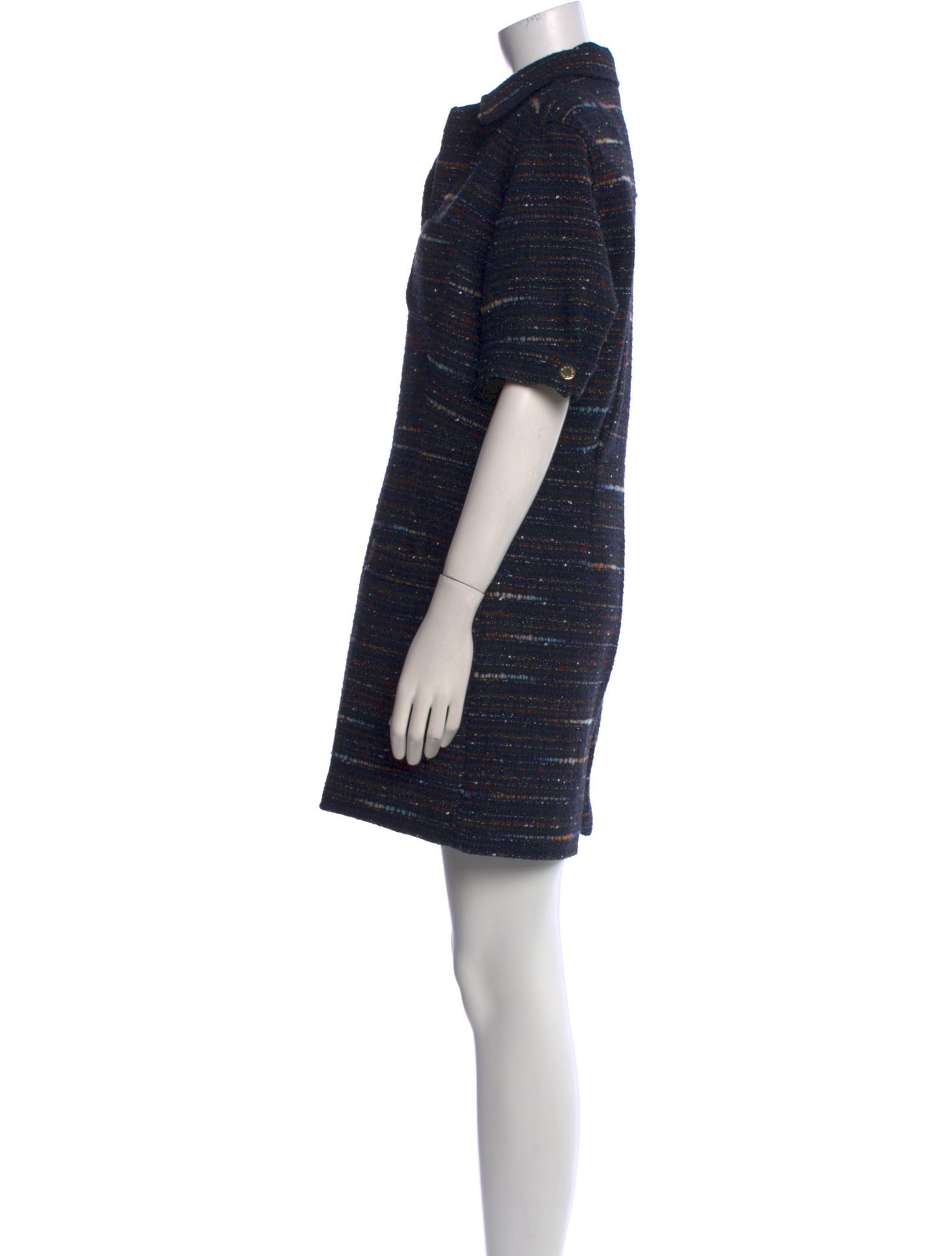 Sandro Tweed Pattern V-Neck Romper w/ Tags