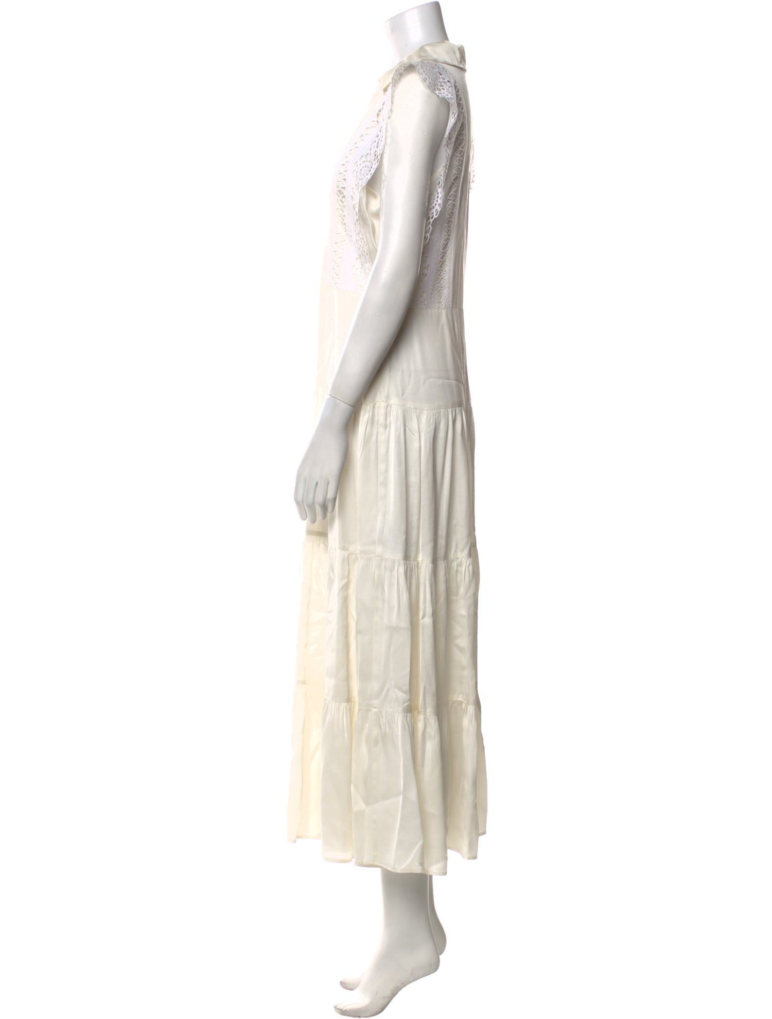 Sandro V-Neck Long Dress