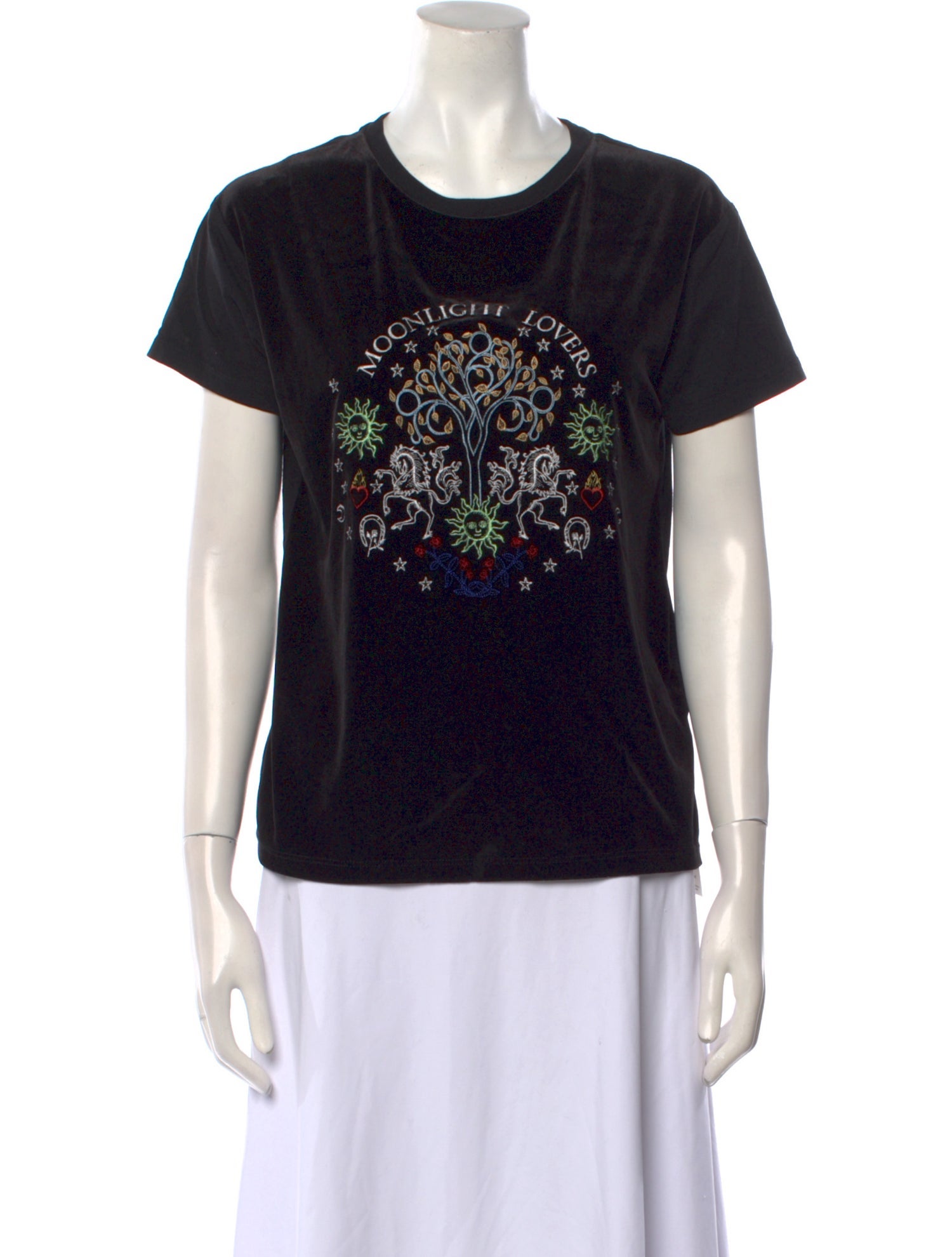 Sandro Graphic Print Crew Neck T-Shirt