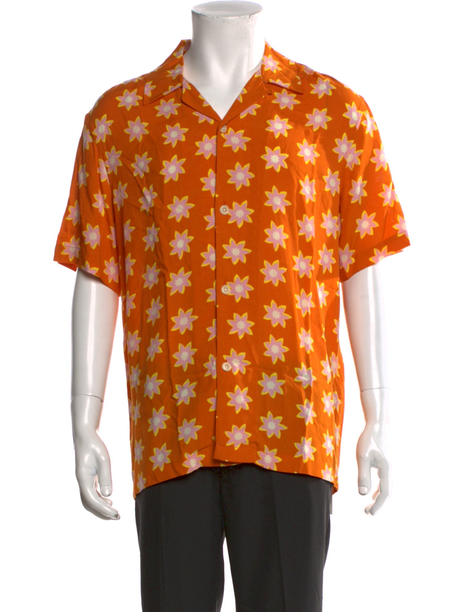 Sandro Floral Print Short Sleeve Shirt w/ Tags