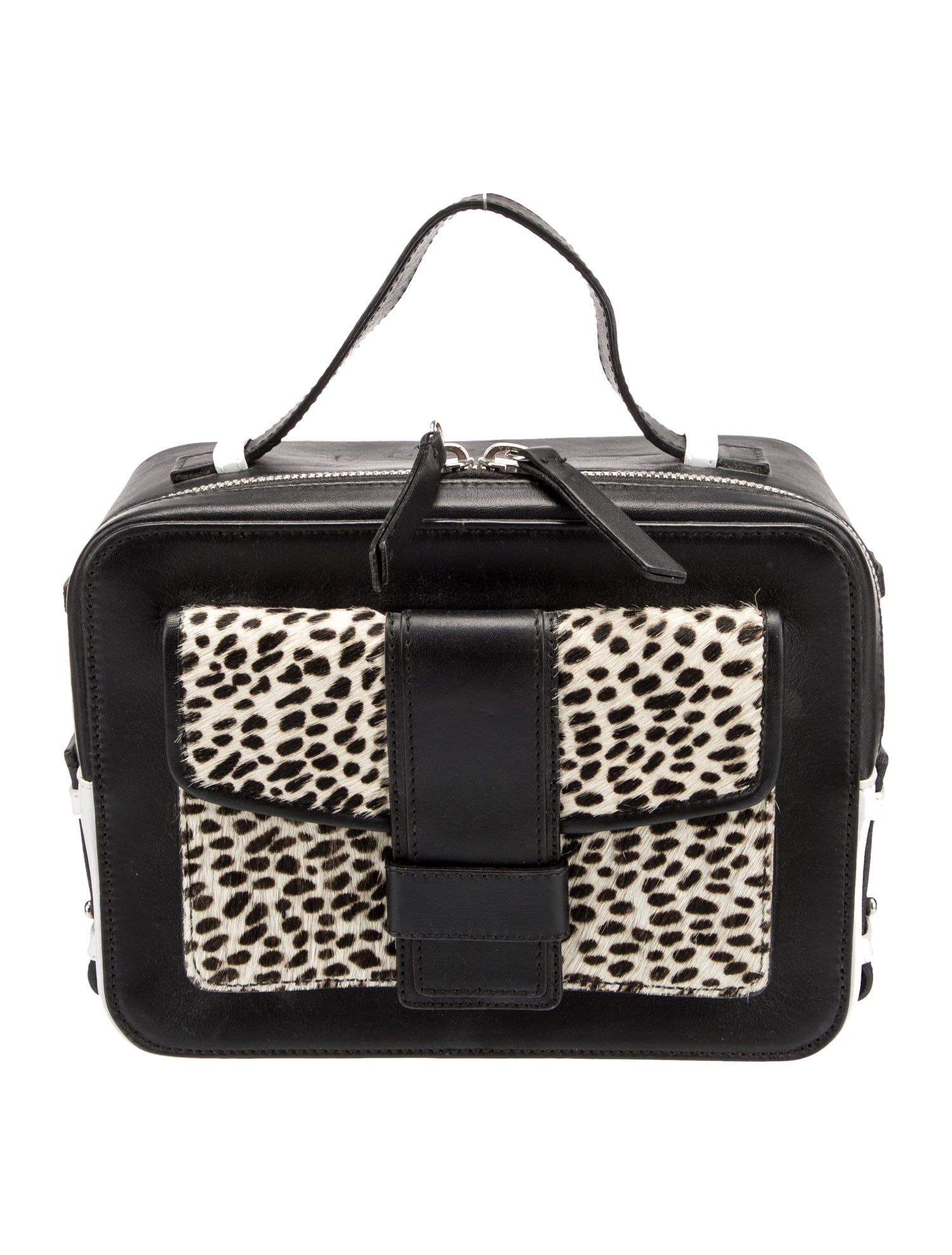 Sandro Leather Top Handle Bag