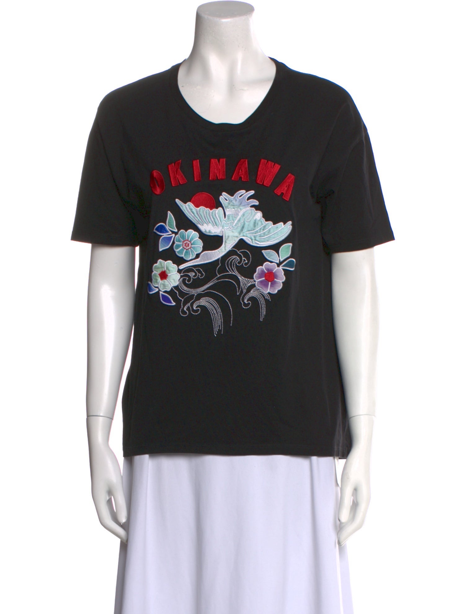 Sandro Graphic Print Crew Neck T-Shirt