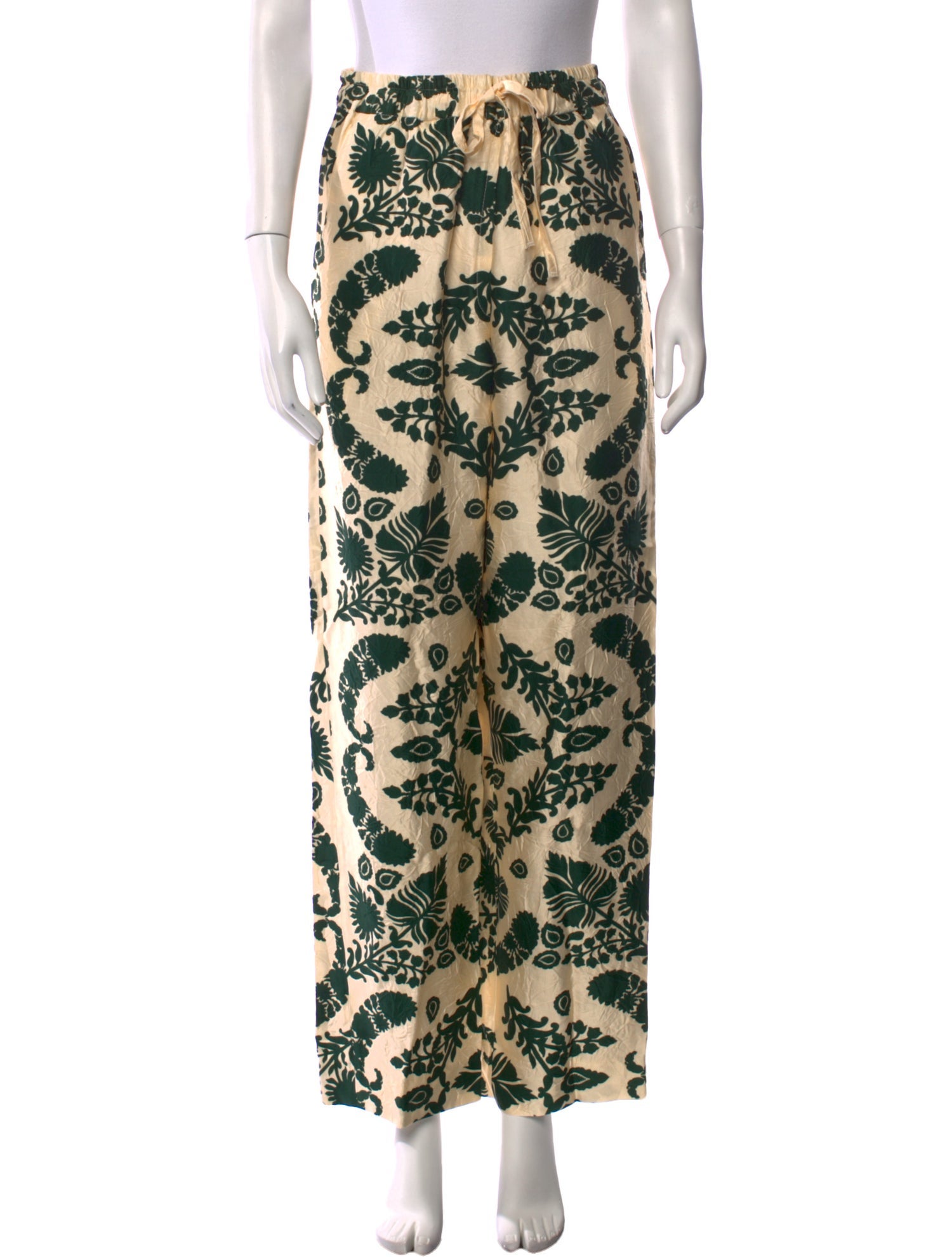 Sandro Printed Wide Leg Pants