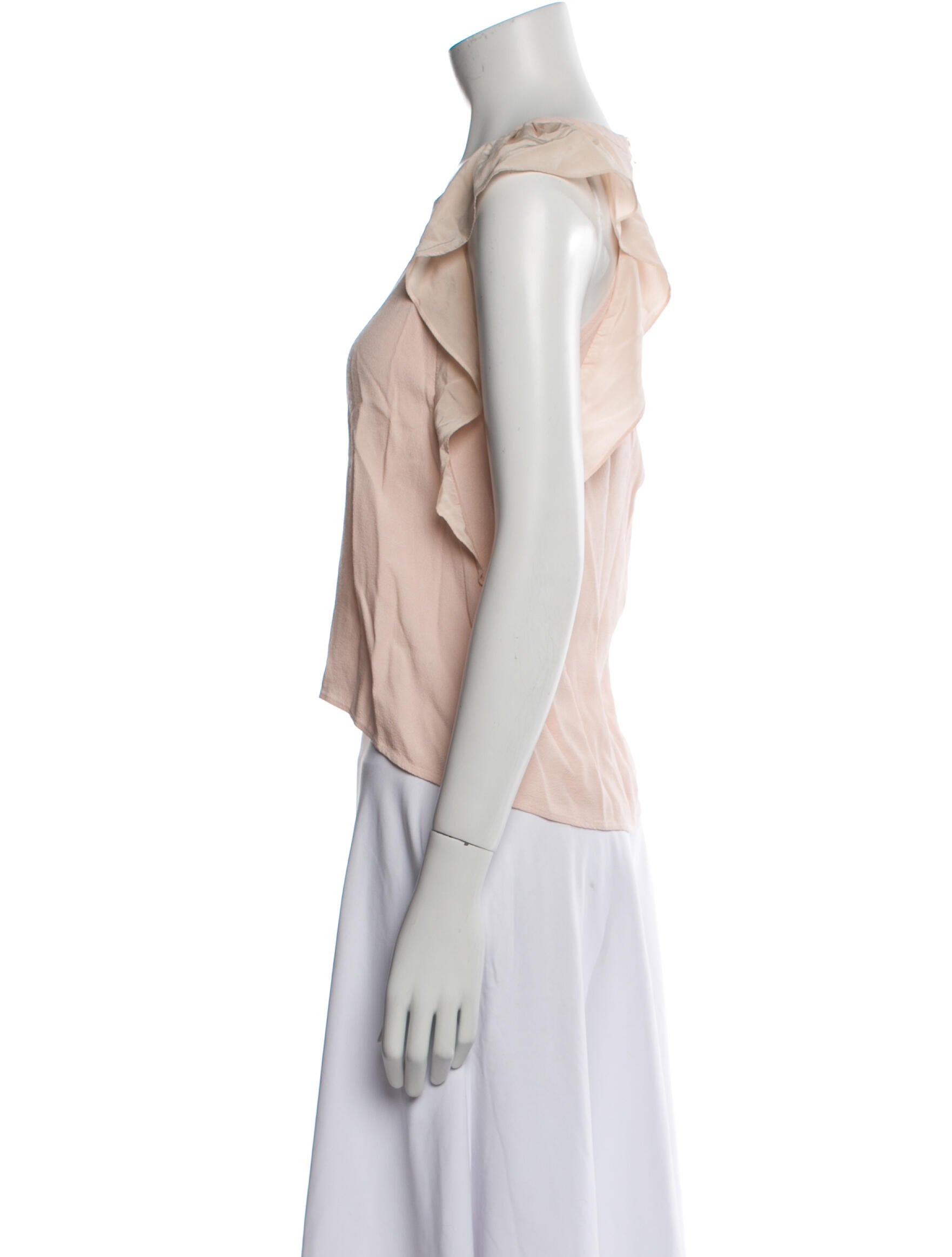 Sandro Crew Neck Sleeveless Crop Top