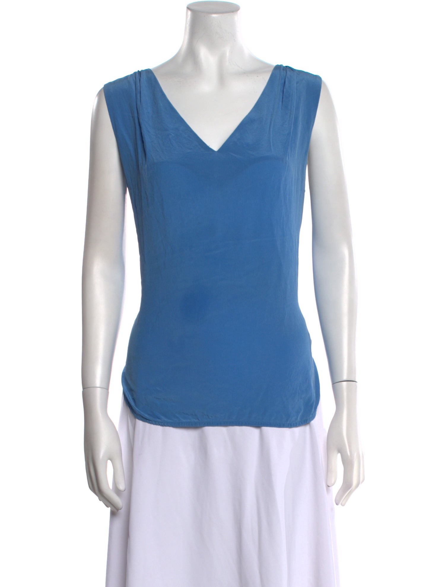 Sandro Silk V-Neck Top