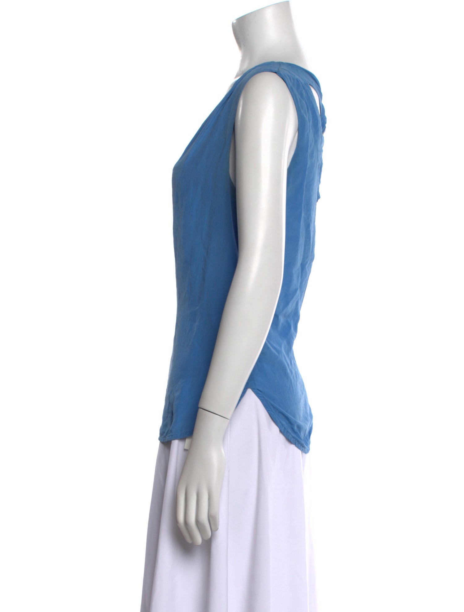 Sandro Silk V-Neck Top