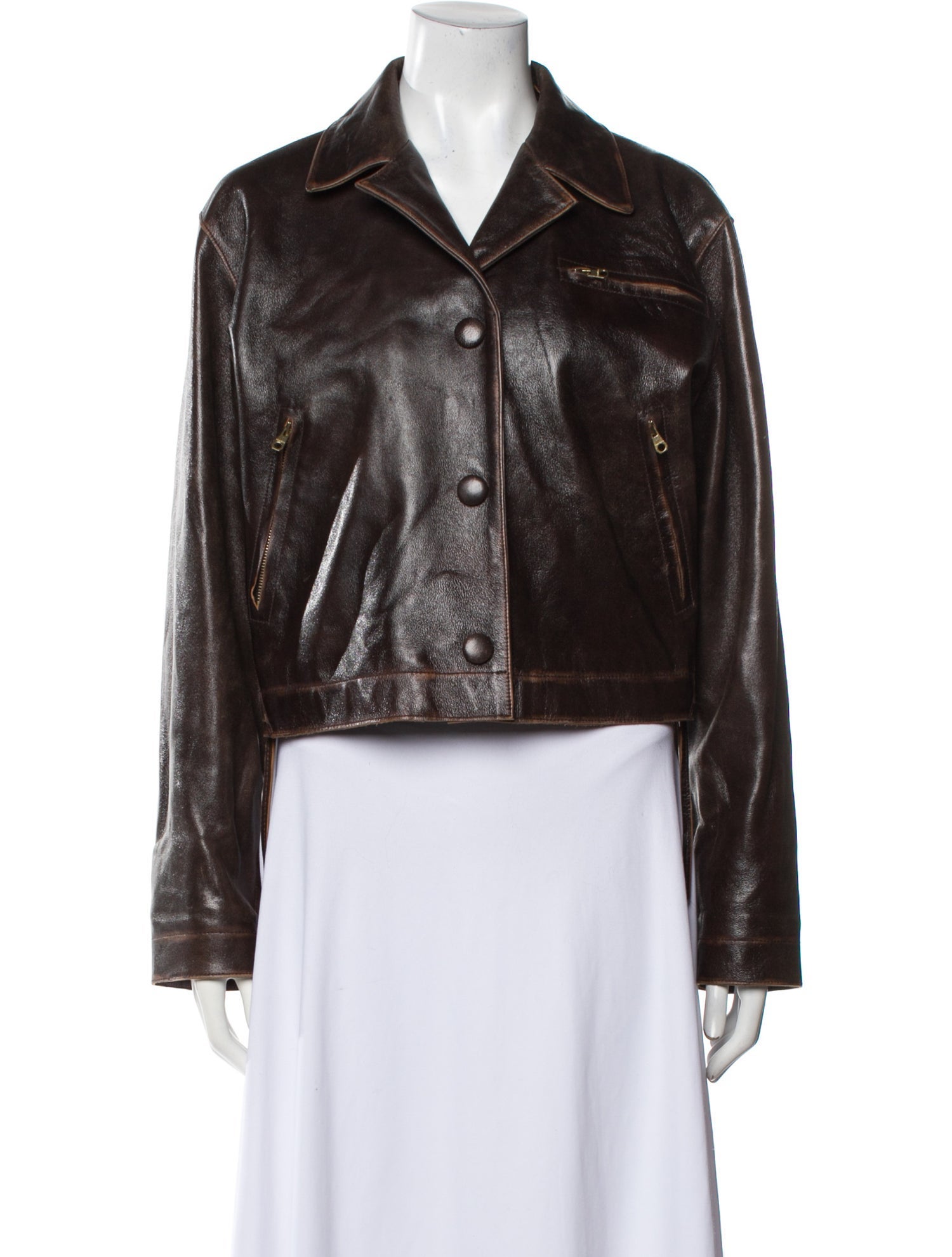 Sandro Leather Biker Jacket