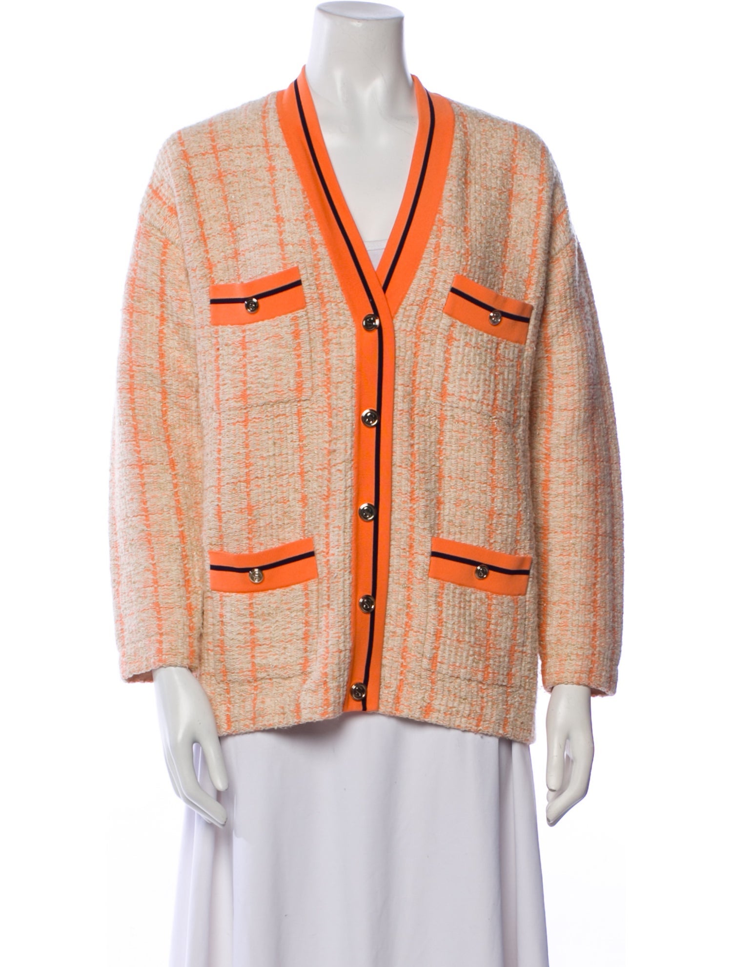 Sandro Tweed Pattern Blazer