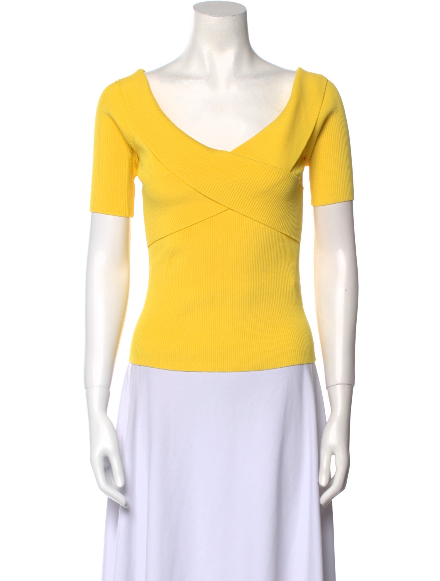 Sandro V-Neck Short Sleeve Top