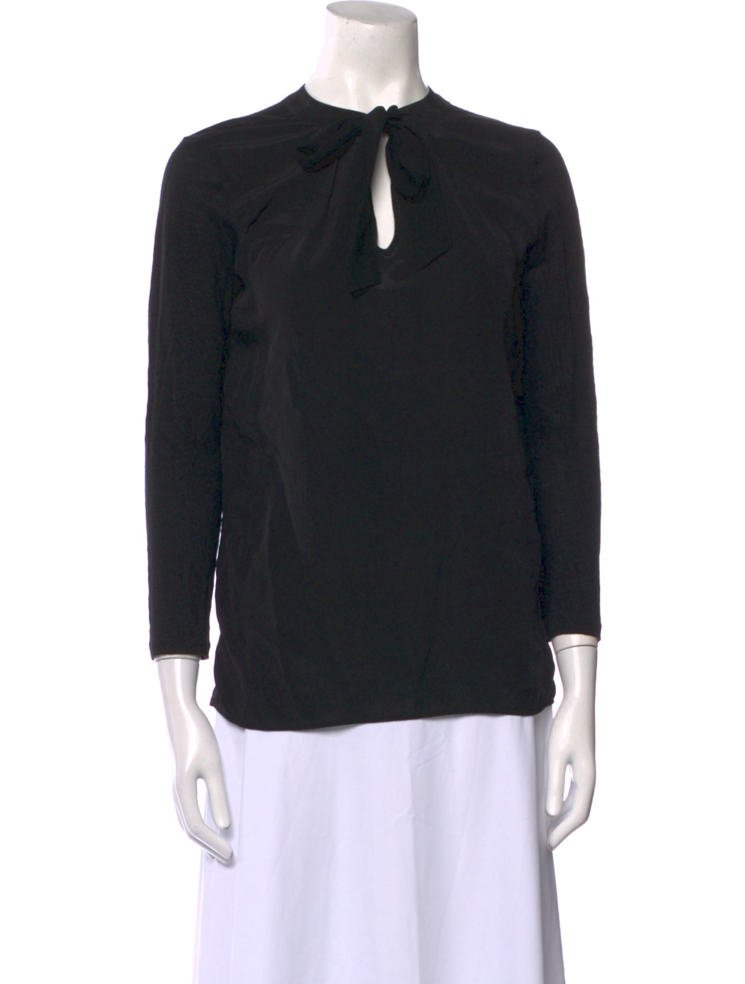 Sandro Silk Mock Neck Blouse