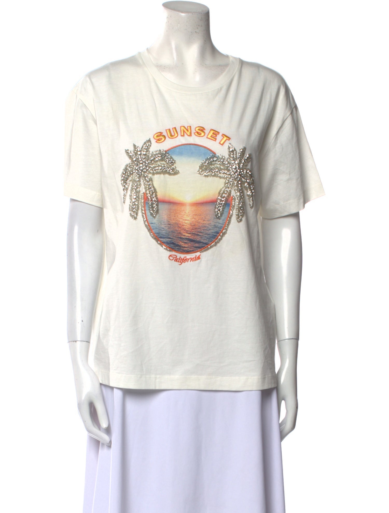 Sandro Graphic Print Crew Neck T-Shirt