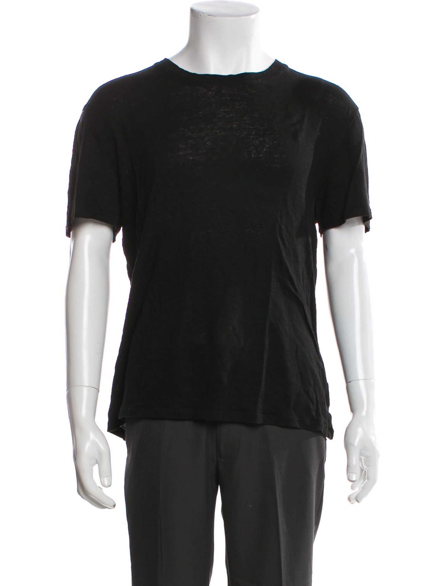 Sandro Linen Crew Neck T-Shirt