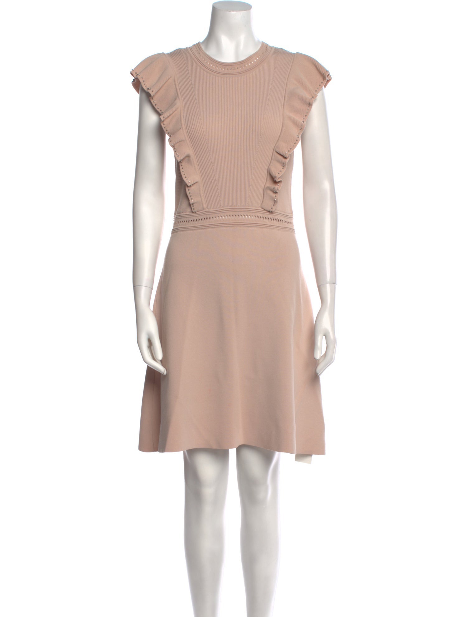 Sandro Crew Neck Mini Dress