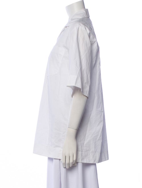 Sandro Three-Quarter Sleeve Button-Up Top