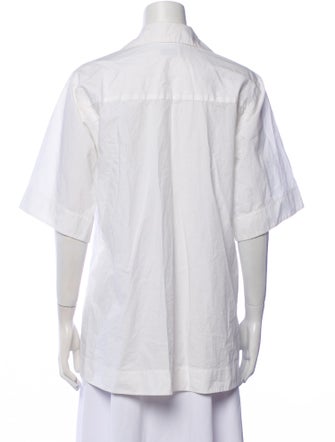 Sandro Three-Quarter Sleeve Button-Up Top