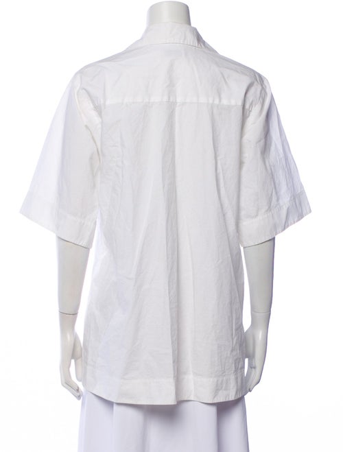 Sandro Three-Quarter Sleeve Button-Up Top