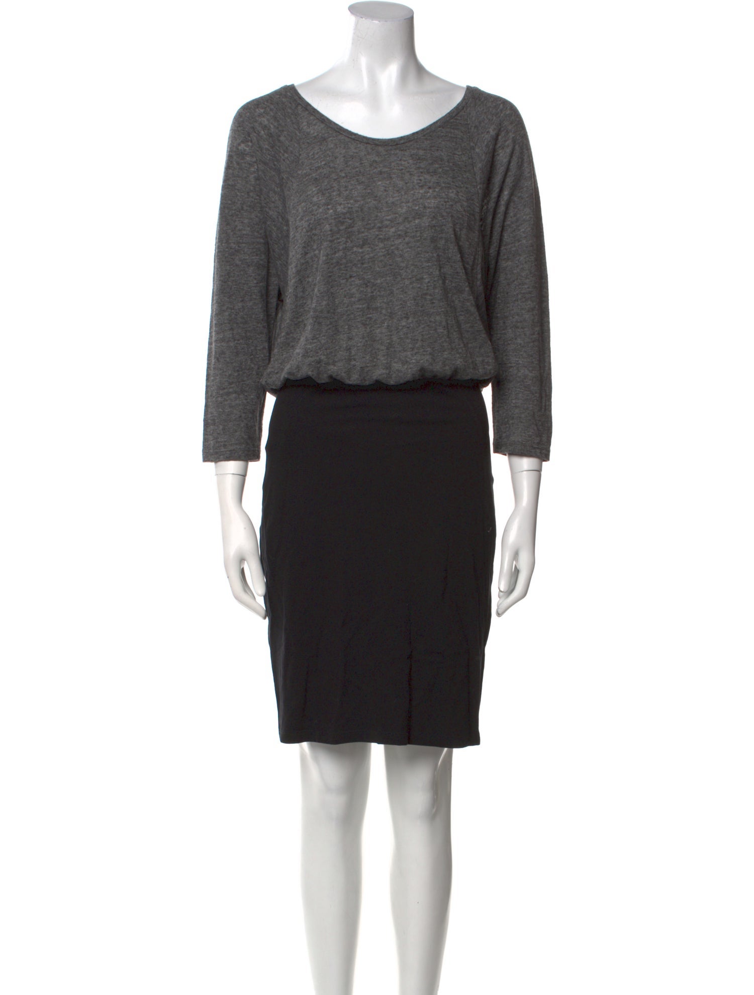 Sandro Colorblock Pattern Knee-Length Dress