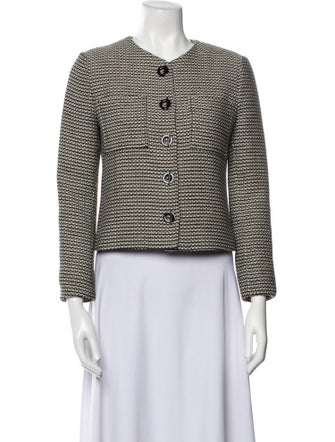 Sandro Tweed Pattern Evening Jacket