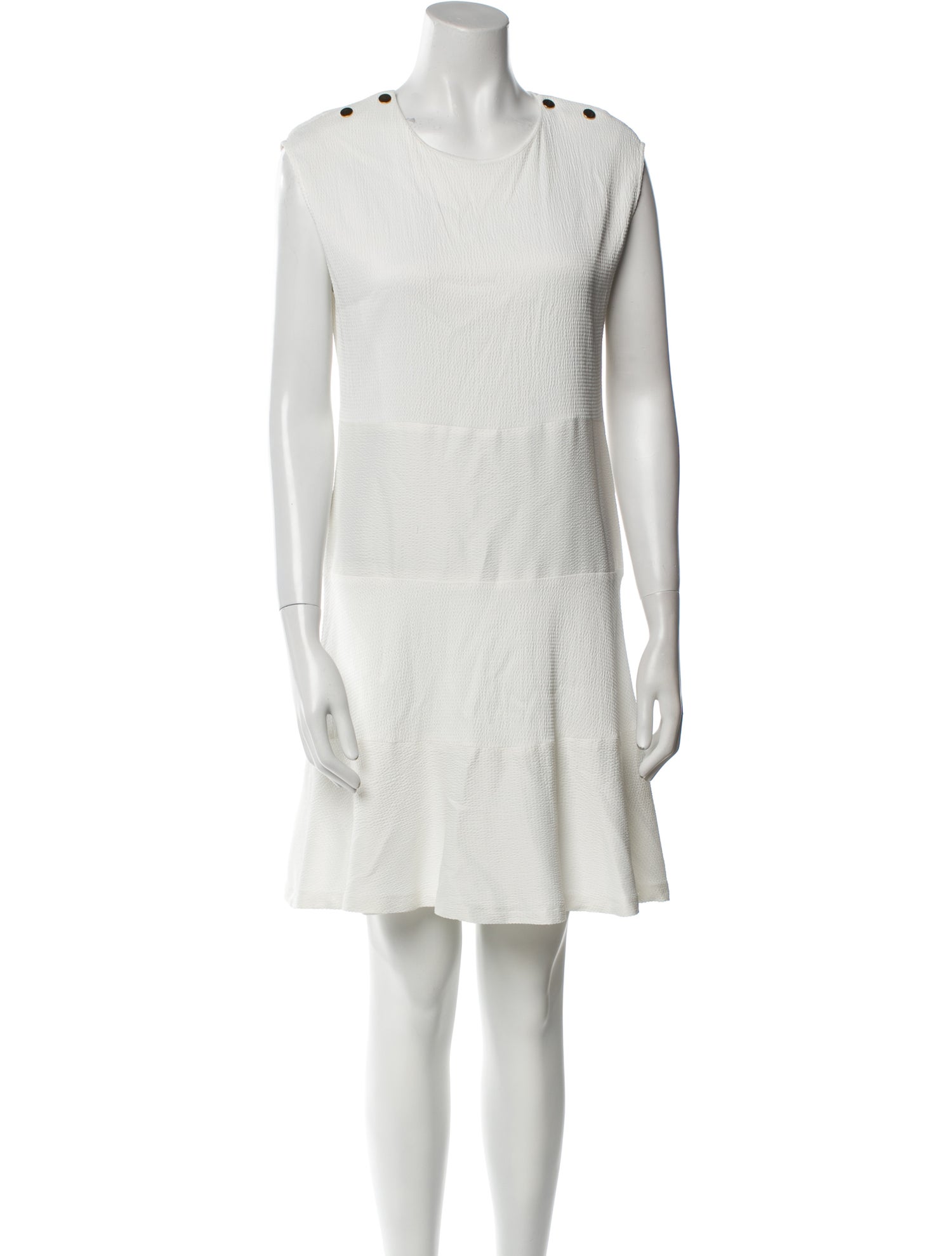 Sandro Scoop Neck Mini Dress